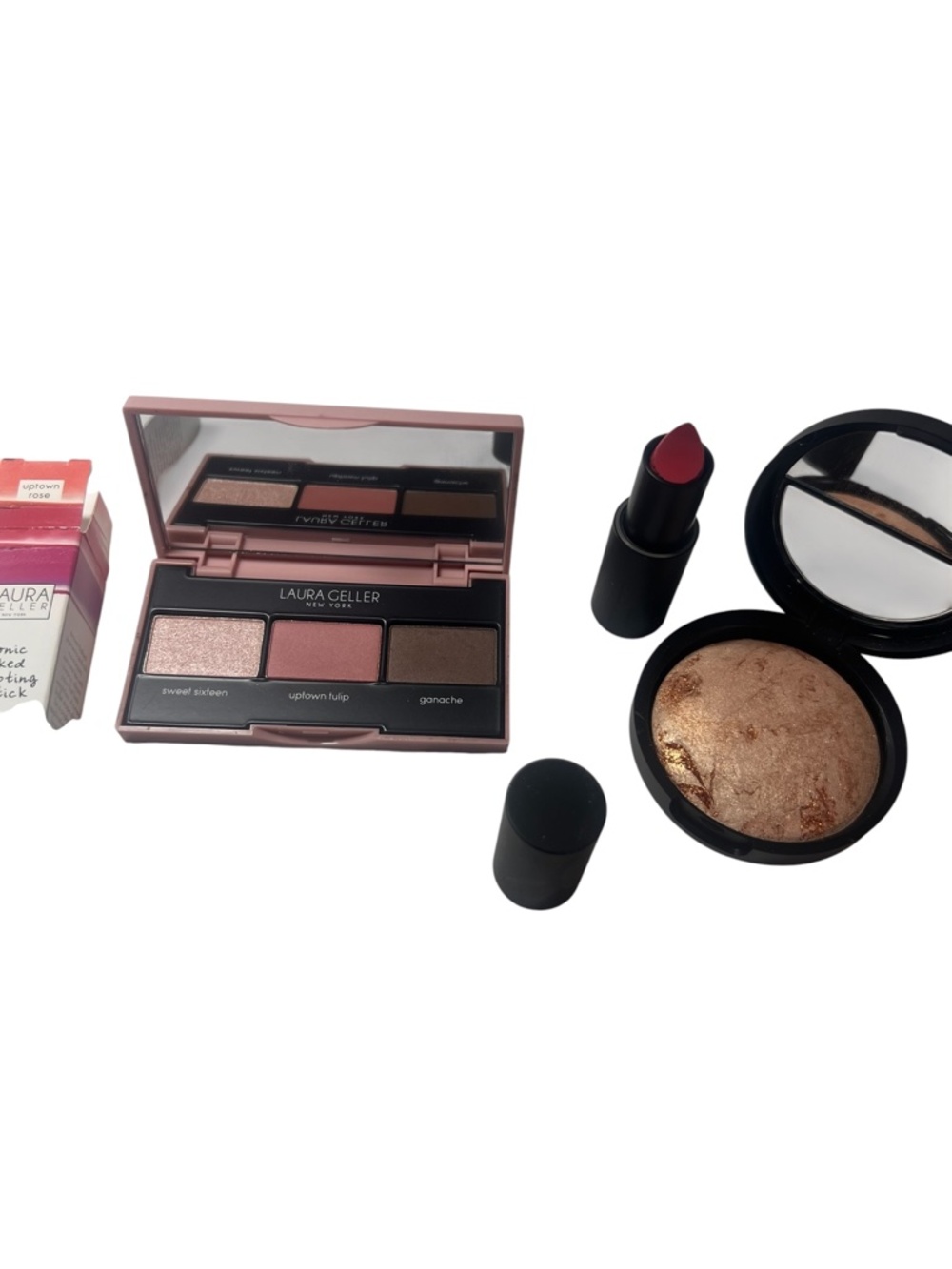 Laura Geller Makeup Set. Eyeshadow, Bronzer, Lipstick, Magiic Star Concealer SEt - Picture 11 of 15